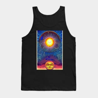 Sun With Face Tank Top